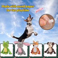 Jouets à mâcher pour chiens écologiques personnalisés, jouets en peluche sonores durables pour animaux de compagnie, pour les chiens agressifs, pour nettoyer les dents des chiots