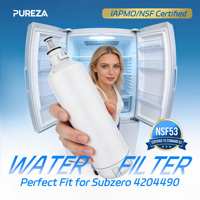 Filtre à eau manuel pour réfrigérateur PUREZA Z034-US certifié NSF42, compatible avec les modèles Subzero 7012333 et Sub-Zero 4204490