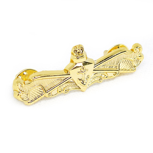 Broche de espada 3D de fuerza especial personalizado, alfileres personalizados, medalla de oro, charreteras, insignia de hombro Azul Marino - Product Image 1