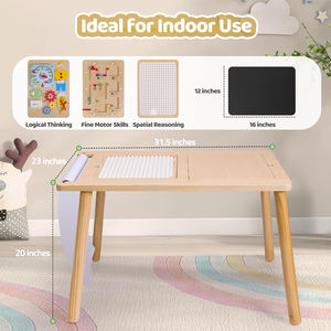 ตารางประสาทสัมผัสสำหรับเด็กวาดและเล่นตารางประสาทสัมผัสสำหรับเด็กวัยหัดเดิน1-3พร้อมถังเก็บของขนาดใหญ่<span class=keywords><strong>2</strong></span>ถังกระดาน4มอนเตสซอรี่ - Product Image 2