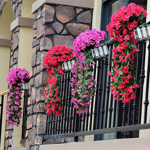 <span class=keywords><strong>Fiori</strong></span> Artificiali di Glicine Viola <span class=keywords><strong>da</strong></span> Appendere, Decorazione per Matrimoni, Casa e <span class=keywords><strong>Balcone</strong></span> con Tecnica di Stile a Cesto Sospeso - Product Image 4