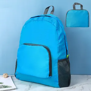 Preço barato promocional Ultraleve, dobrável mochila mochila mochila Packable viagem ao ar livre com logotipo personalizado/