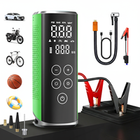 Pompe à air pour voiture avec écran tactile et lumière LED, batterie 8000 mAh, 25 L/min, gonfleur de pneus portable sans fil, pompe à vélo sans fil