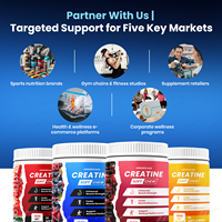 LIFEWORTH Créatine Soft Chews pour Marque Privée & OEM - 30 Comprimés, Faible Teneur en Calories, Végétalien, Formule & Emballage Personnalisés. Directement de l'usine