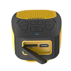 Hot bán di động jobsite Wearable Loa BT loa, được xây dựng trong Microphone không dây hỗ trợ TF Thẻ Hands âm nhạc miễn phí cuộc gọi - Product Image 1