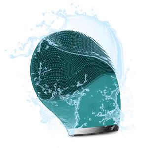 Brosse nettoyante pour le visage, 12 niveaux de puissance, couleur bleue, design en silicone souple pour un nettoyage en profondeur de la peau - Product Image 3