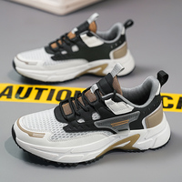 Chaussures basses pour hommes en toile monochrome et cuir microfibre, confortables, antidérapantes, style rétro, à lacets, avec doublure en mesh