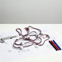 Set Kabel Spiral Multi-Pack, Kabel Konektor Pria-ke-Wanita dengan Selubung Transparan untuk Elektronik & Peralatan Rumah Tangga