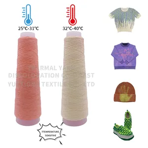 High Tenacity Photochromic Yarn Polyester Thermosensitive Color Changing Embroidery Thread for T-Shirt Production