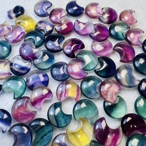 Vente en gros <span class=keywords><strong>de</strong></span> pierres précieuses en cristal <span class=keywords><strong>de</strong></span> haute qualité, mini <span class=keywords><strong>lune</strong></span> <span class=keywords><strong>de</strong></span> mer, aigue-marine, fluorite pour <span class=keywords><strong>la</strong></span> fabrication <span class=keywords><strong>de</strong></span> bijoux en pendentif et en bracelet DIY - Product Image 1