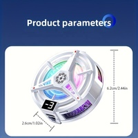 Nouveau Refroidisseur Magnétique pour Téléphone Gaming à Semiconducteur avec Ventilateur, Éclairage RGB et Affichage de Température