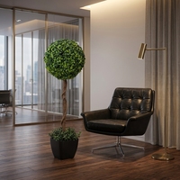 Arbres artificiels en buis, fausse herbe, bonsaï, topiaire en spirale, arbre artificiel, plante en plastique, luxe moderne, 60 cm, mariage, Thanksgiving