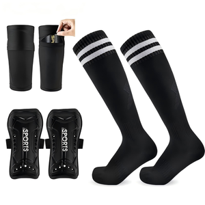 Ensemble de trois chaussettes de <span class=keywords><strong>football</strong></span> montantes au-dessus du genou Trade Straps pour enfants et adultes en polyester et coton absorbant la transpiration - Product Image 6