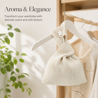 Sachet en toile côtelée personnalisé vide avec bouton étoile pour parfum d'armoire, pendentif de voiture, emballage cadeau, service de marque privée