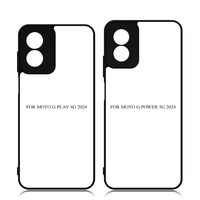 Coque de téléphone en TPU 2D pour Moto G Series, impression photo par sublimation, coque en silicone vierge pour Moto G Play 4G 2024