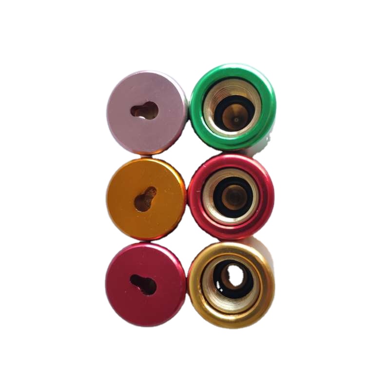 Good Quality Various Colors 1/4" 5/16" Locking Cap Safety Caps for Refrigerant C&D Valve HVAC Temper Safe Guard AC System