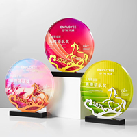 Vente directe d'usine, trophées en cristal souvenirs, trophées en cristal en or, argent, cuivre, trophées en cristal en forme de cheval