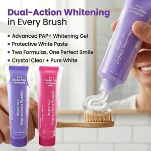 Pasta Dental Blanqueadora Herbal Cool Mint de Fórmula Dual, Gel Blanqueador Avanzado PAP+ de 2 Pasos, Pasta Protectora para Dientes - Product Image 3