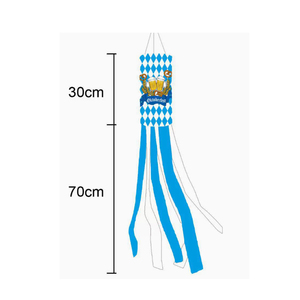 Bandera Decorativa Redonda de Seda con Impresión por Sublimación de Arcoíris, Ecológica, Resistente, de 40 Pulgadas, para Jardín - Product Image 5