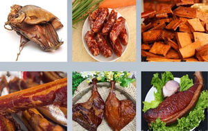 Ahumador de Carne a Gas, Horno, Parrilla de <span class=keywords><strong>Carbón</strong></span> para Patas de <span class=keywords><strong>Pollo</strong></span> y Patas de Pato, Máquina Ahumadora de Carne Eléctrica - Product Image 4