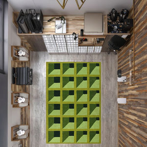 Tapis d'intérieur 100% laine, fait main, style Gustavien floral, motif labyrinthe géométrique de jardin, tons vert luxuriant, doux, épais et de haute qualité pour la maison - Product Image 5