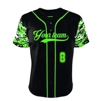 Camisetas de Béisbol y Sóftbol de Talla Grande, Transpirables, de Alta Calidad, Sublimadas Personalizadas, de Secado Rápido, Antibacterianas, 100% Poliéster