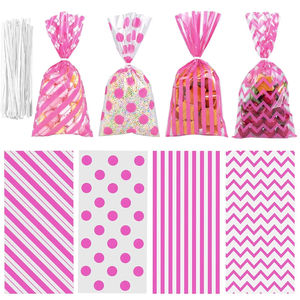 Sacs en plastique OPP de 6 x 12 pouces avec attaches torsadées, sacs en cellophane pour friandises, sacs à bonbons pour boulangerie, biscuits - Product Image 6