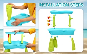 Ensemble <span class=keywords><strong>de</strong></span> plage <span class=keywords><strong>de</strong></span> <span class=keywords><strong>sable</strong></span> en plastique Offre Spéciale jouet, table <span class=keywords><strong>de</strong></span> jeu <span class=keywords><strong>de</strong></span> <span class=keywords><strong>sable</strong></span> et d'eau avec moules table <span class=keywords><strong>de</strong></span> jeu <span class=keywords><strong>de</strong></span> <span class=keywords><strong>sable</strong></span> extérieure d'été pour enfants 18 pièces - Product Image 3