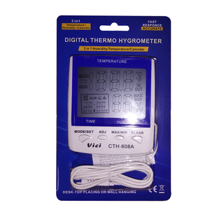 Orologio Calendario Termo-igrometro <span class=keywords><strong>Digitale</strong></span> per Interni ed Esterni con Temperatura e Umidità CTH-608A - Product Image 6