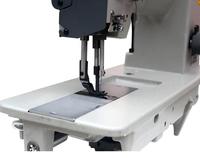 Machine à coudre industrielle à point plat, à pied mobile, haute vitesse, pour matériaux épais, usage intensif, 4400 points par minute