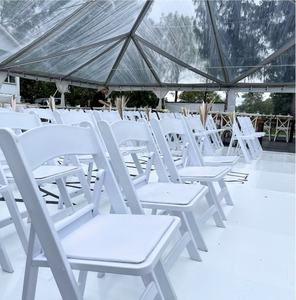 بيع بالجملة كراسي بيضاء للحدائق الخارجية Wimbledon تأجير Weeding راتنج للحدث المستخدم - Product Image 1