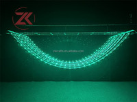 Bande lumineuse LED RGB ZKAI pour plafond, rideau lumineux, décoration suspendue, ornement de mariage, lumières de plafond