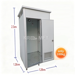 ห้องน้ำสาธารณะแบบพกพาติดตั้งกลางแจ้งพร้อมแผงเหล็กแซนวิช - Product Image 2