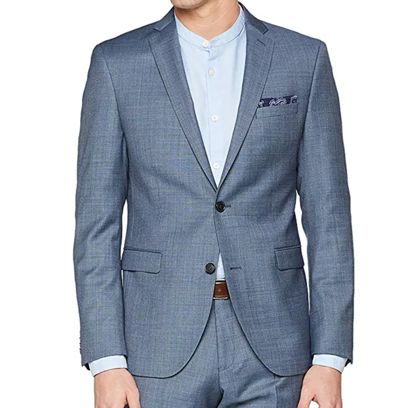 2023 Office MenswearGrey Bright Rayon Men's SuitSuit Men's Suit Jacket