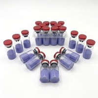 Poudre de Qualité Cosmétique GHK-Cu Bleue Lyophilisée Pure à 99% pour Soins de la Peau, Fourniture Directe d'Usine du Guangdong