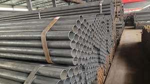 Chine Fournisseur En <span class=keywords><strong>Acier</strong></span> Au Carbone ERW Tuyau Q195 Q235 Soudé Rond Fer <span class=keywords><strong>Tube</strong></span> 42mm 48mm Diamètre pour Échafaudage Utilisation 6m Longueur GS Certifié - Product Image 2