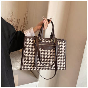 Borsa a tracolla firmata da donna per la vendita calda borse a quadri alla <span class=keywords><strong>moda</strong></span> per giovani e grandi borse Tote - Product Image 4