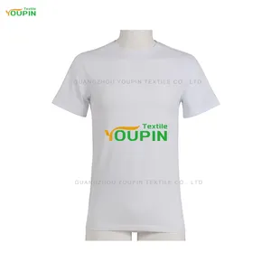 T-shirt pour homme, impression de Logo, de haute qualité, prix d'usine, sensation de coton, unisexe, Sublimation, blanc, Polyester, couleur Pastel