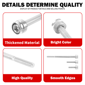 Kit de vis de cylindre de moteur de moto pour moteur Harley <span class=keywords><strong>M8</strong></span> Softail Touring Breakout Electra Glide <span class=keywords><strong>Street</strong></span> <span class=keywords><strong>Bob</strong></span> Ultra Limited - Product Image 3