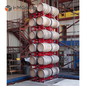 Support en acier à double baril personnalisable, revêtement en poudre, résistant aux rayures, professionnel, en acier doux, pour fûts de <span class=keywords><strong>vin</strong></span> - Product Image 6