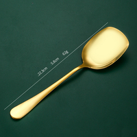 Meilleure vente ensemble de couverts en acier inoxydable pour hôtels restaurants miroir buffet fête pelle cuillère à crème glacée conception étanche