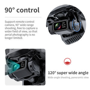 Drone <span class=keywords><strong>KF101</strong></span> <span class=keywords><strong>MAX</strong></span> 3 axes Gimbal 3KM Distance GPS 4K Flux Optique Double Caméra 5G Transmission EIS RC Quadcopter Jouet - Product Image 5