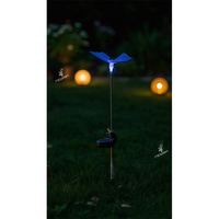 Lampe solaire extérieure en forme de papillon, LED, étanche, décoration de jardin, lampe pour pelouse, cour, allée, patio