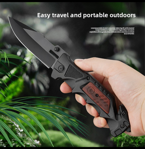 BK P Pocket Knife Razor-Sharp 3CR13 Aço Inoxidável Folding Blade ABS Cor De Madeira Handle 20,5 centímetros para Caminhadas Camping Personalizável - Product Image 5