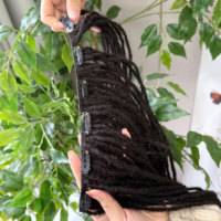 Nouvelles extensions de cheveux à clipser 2026, Locs réguliers, Interlocs, Extensions de dreadlocks en cheveux humains, Couleur naturelle