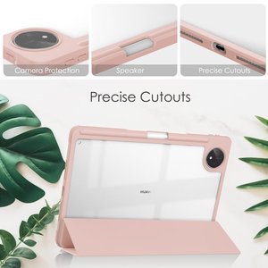 Étui pour tablette Huawei <span class=keywords><strong>MatePad</strong></span> <span class=keywords><strong>Pro</strong></span> <span class=keywords><strong>11</strong></span> pouces 2022, ultra fin, pliable en trois parties, en cuir PU + acrylique - Product Image 3