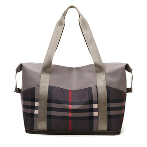 Große Kapazität schwere Baumwolle Canvas Reisetaschen Fitness studio Frauen Sport Reisetasche - Product Image 5