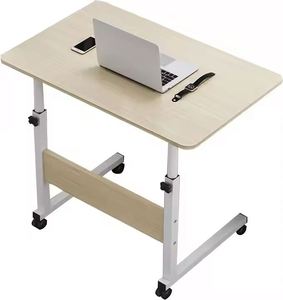 Vente Bureau d'<span class=keywords><strong>ordinateur</strong></span> moderne blanc pour étudiant avec roues mobiles en bois réglables en hauteur <span class=keywords><strong>Ordinateur</strong></span> <span class=keywords><strong>portable</strong></span> à des prix abordables - Product Image 2