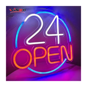 Winbo Dropshipping Custom LED light neon sign Room Home Decoration Free Design neon sign now open