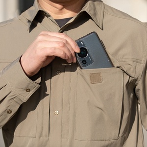 Pengfei caqui solapa táctica de secado rápido transpirable camisa impermeable de manga larga para hombre - Product Image 5